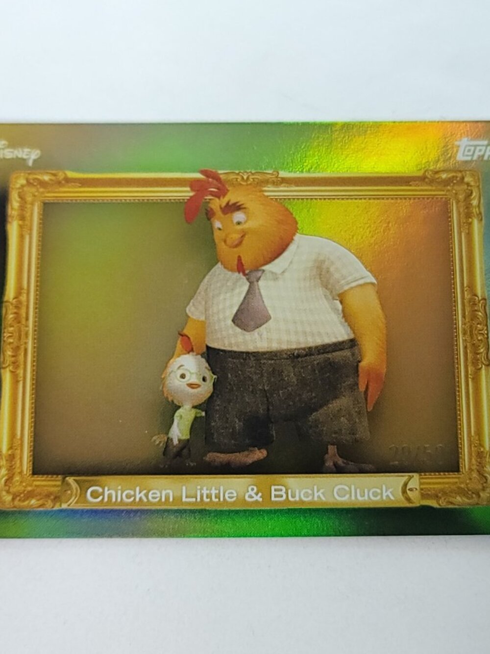 Chicken Little Buck Cluck Topps 2026 Disney Neon Family First Limited 29/50